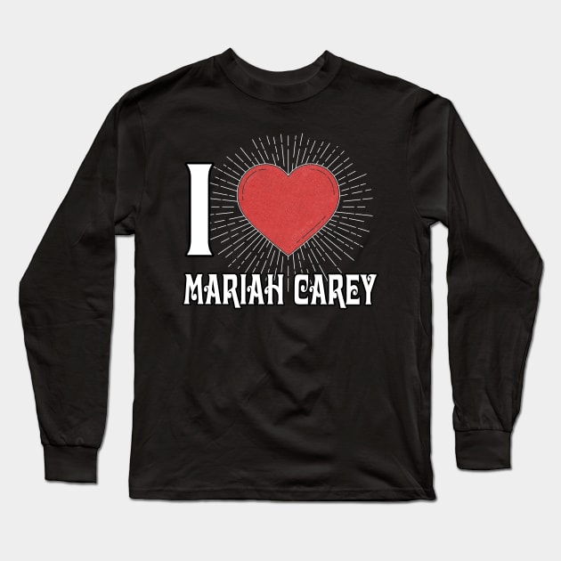 Thanksgiving Mariah Name Retro Styles Christmas 70s 80s 90s Long Sleeve T-Shirt by Gorilla Animal